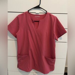 Mandala Scrubs Set Jaipur Pink XS Top / S High Waisted Jogger Pants